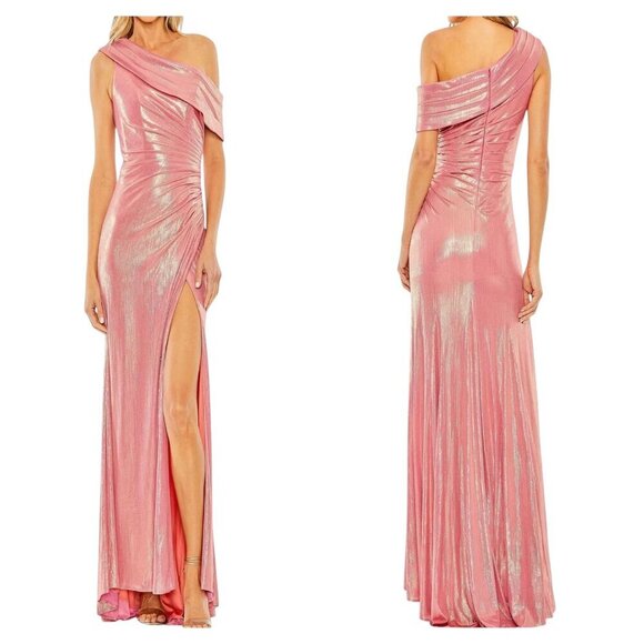 Mac Duggal Dresses & Skirts - Mac Duggal 27152 Pink Off-Shoulder Gown Size 16 NWT Evening Formal Dress